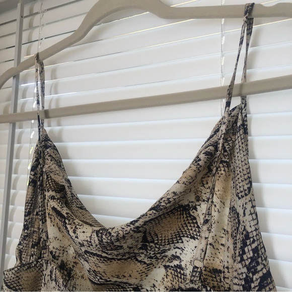 NWOT Snakeskin cowl dress - Picture 5 of 5